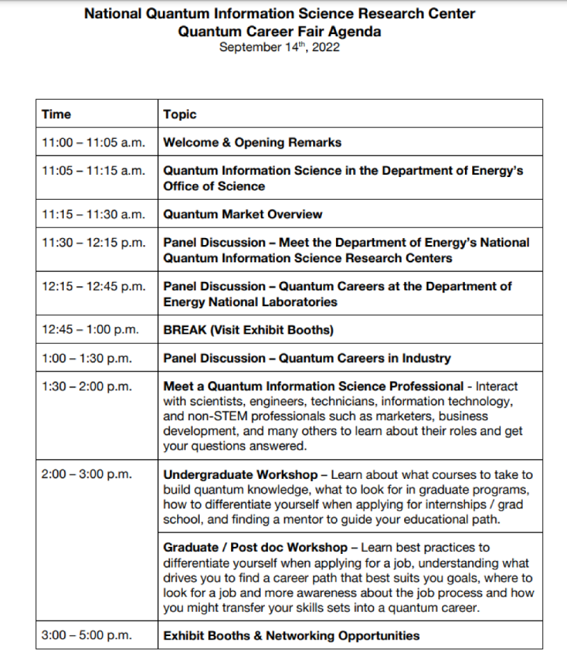 [세미나]Quantum Information Science (QIS) Career Fair