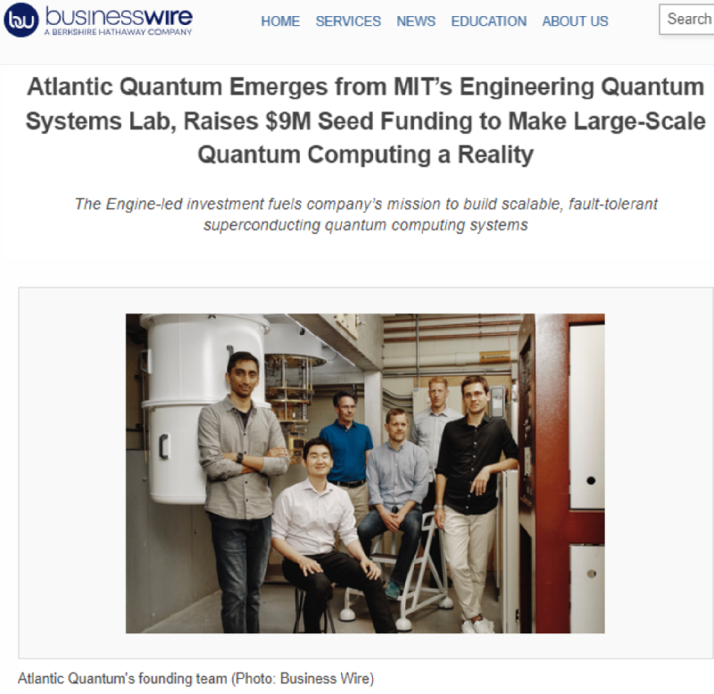 Atlantic Quantum, 대규모 양자 컴퓨팅 실현 위한 시드 펀딩 유치