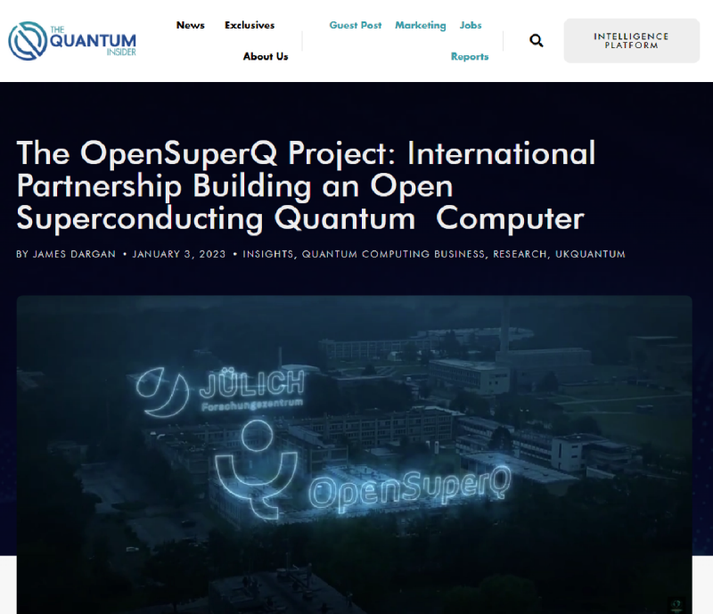 OpenSuperQ: 개방형 초전도 양자 컴퓨터 구축 위한 국제 파트너십