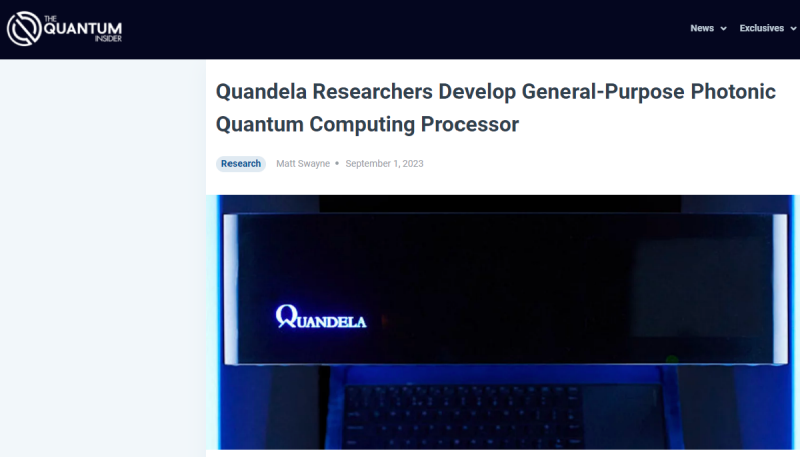 Quandela 연구원, 범용 광자 양자 컴퓨팅 프로세서 개발