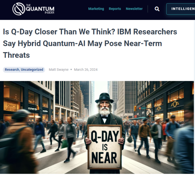 Q-Day_ IBM 연구팀 하이브리드 Quantum-AI 단기적 위협 초래