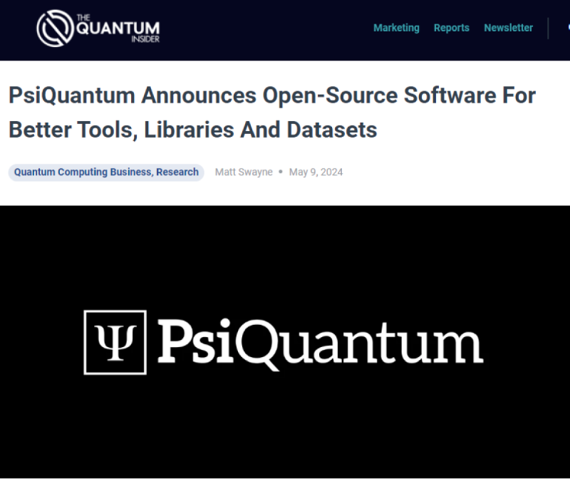 PsiQuantum_ 오픈 소스 소프트웨어 발표