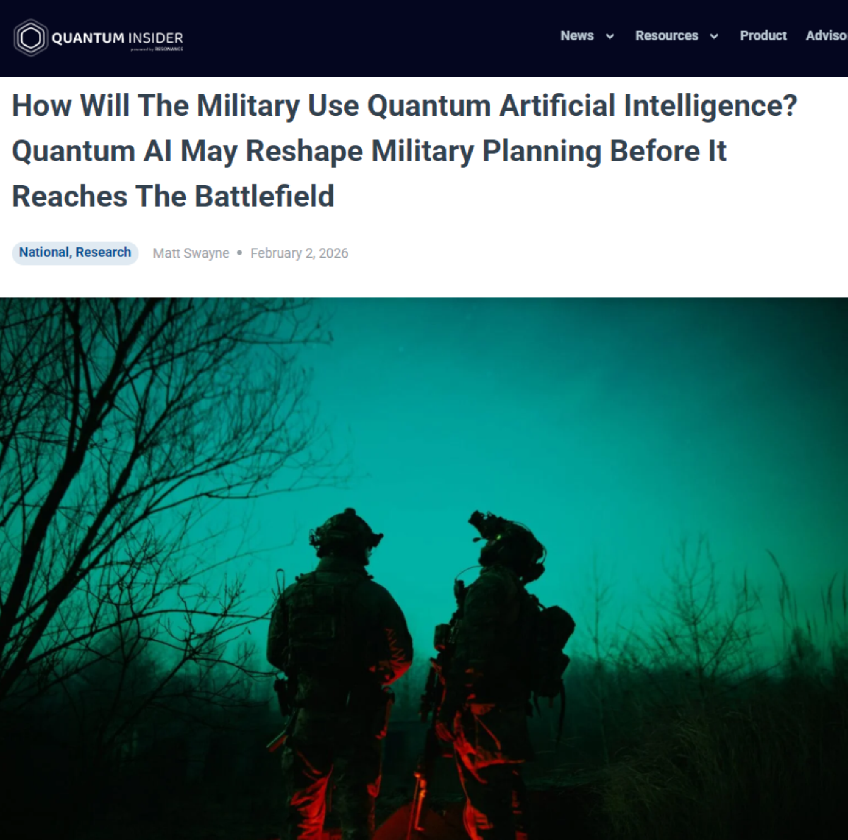 양자 AI_전장에 도달하기 전 군사계획과 전략 재편 가능성