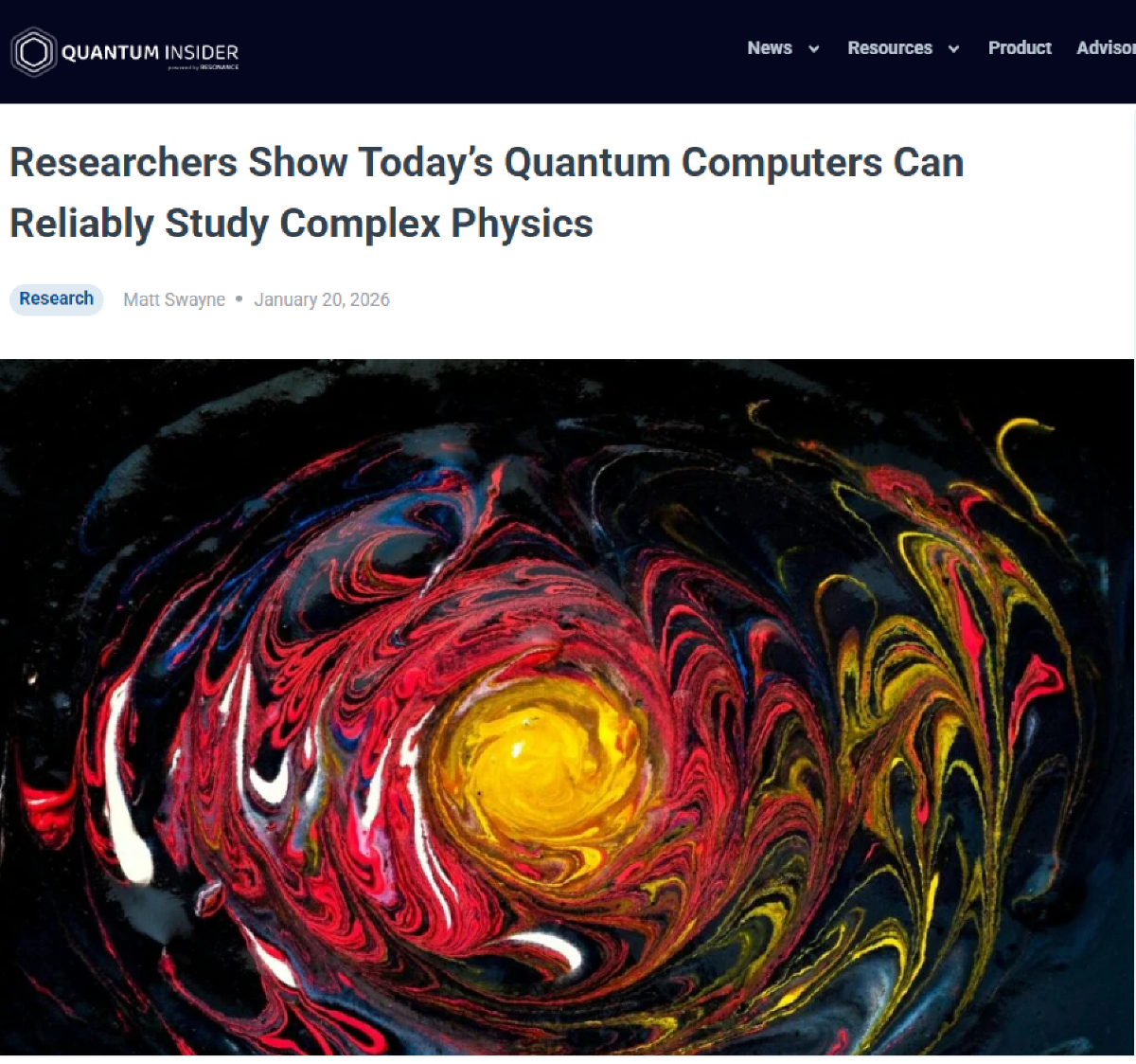 현존 양자컴퓨터로 복잡한 물리현상을 신뢰성 있게 연구 가능